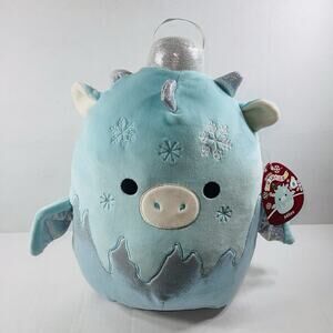 Squishmallows 2025 Christmas Miles the Dragon Ornament Hybrid 12”Plush New w/Tag